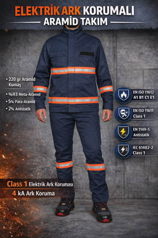 Aramid Alev Almaz İş Kıyafeti