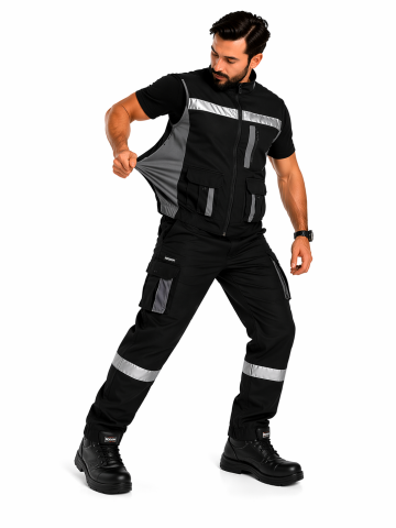 Reflektörlü İş Takımı Rodopi Reflect Pro BlackLine