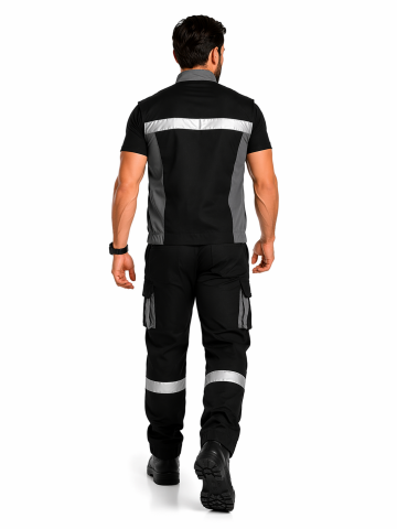 Reflektörlü İş Takımı Rodopi Reflect Pro BlackLine