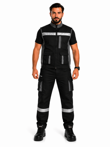 Reflektörlü İş Takımı Rodopi Reflect Pro BlackLine