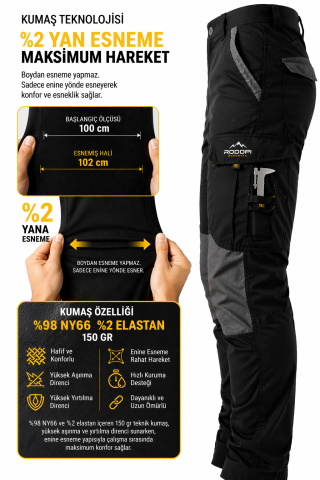 Rodopi Ural NY66 Teknik İş Pantolonu