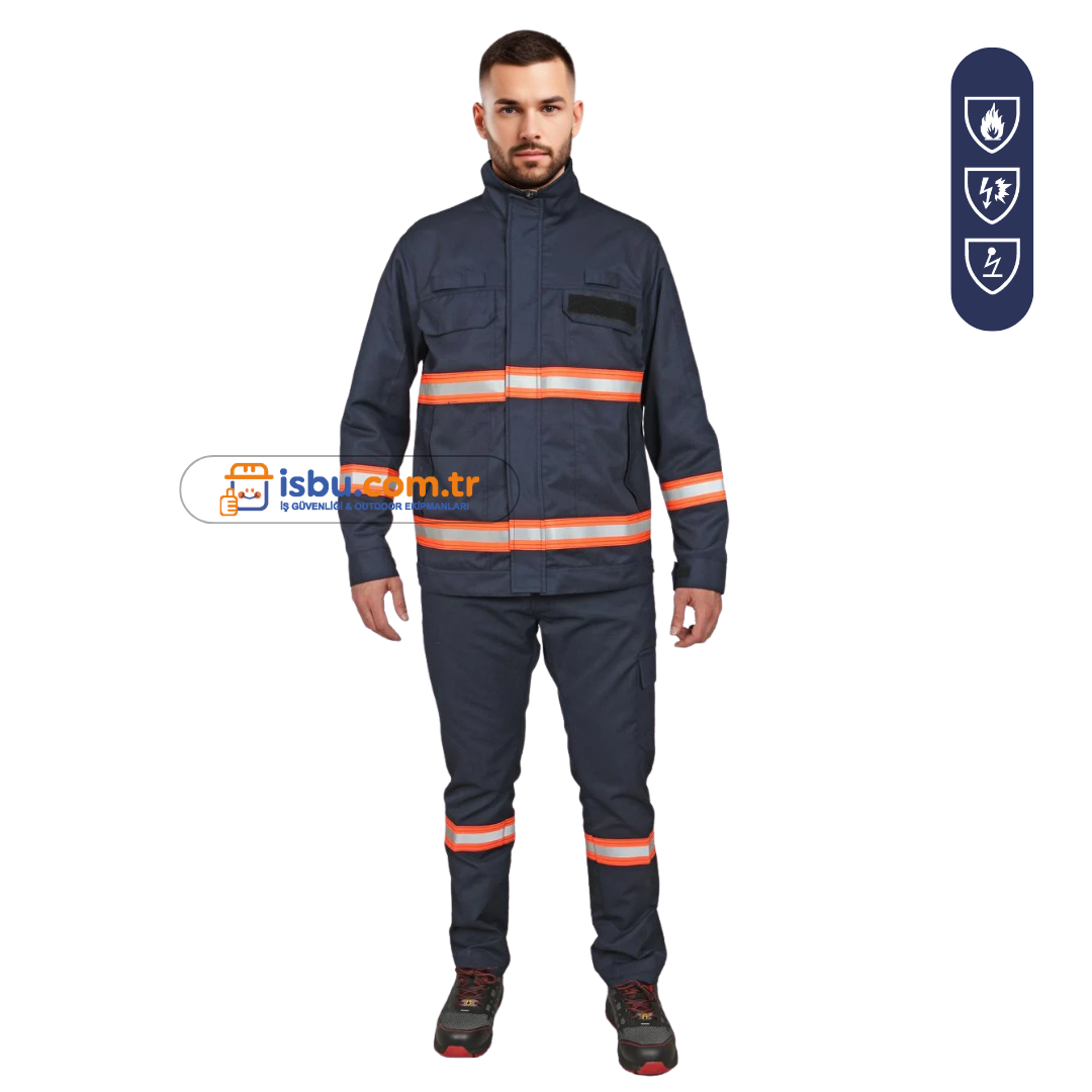 ProWear VoltArc 4K Aramid Elektrik Ark Korumalı Alev Almaz İş Elbisesi  (Ceket + Pantolon)