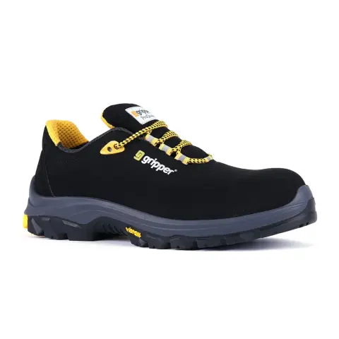 Gripper GPR-55 S3 Siyah Microfiber Kompozit Vibram Taban İş Güvenlik Ayakkabısı