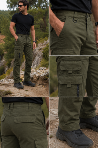 Rodopi Ripstop Haki Tactical Pantolon