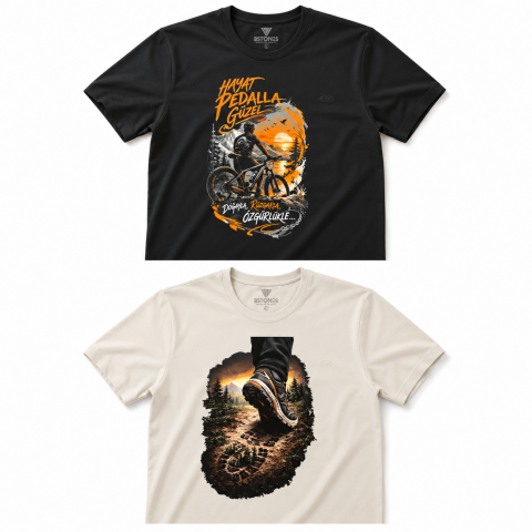 Kampanya Rodopi Stones Polyamid Viskon Basklılı  Tshirt 3 Al  2 Öde