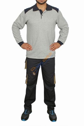 Polo Yaka İş Tişörtü Sweatshirt