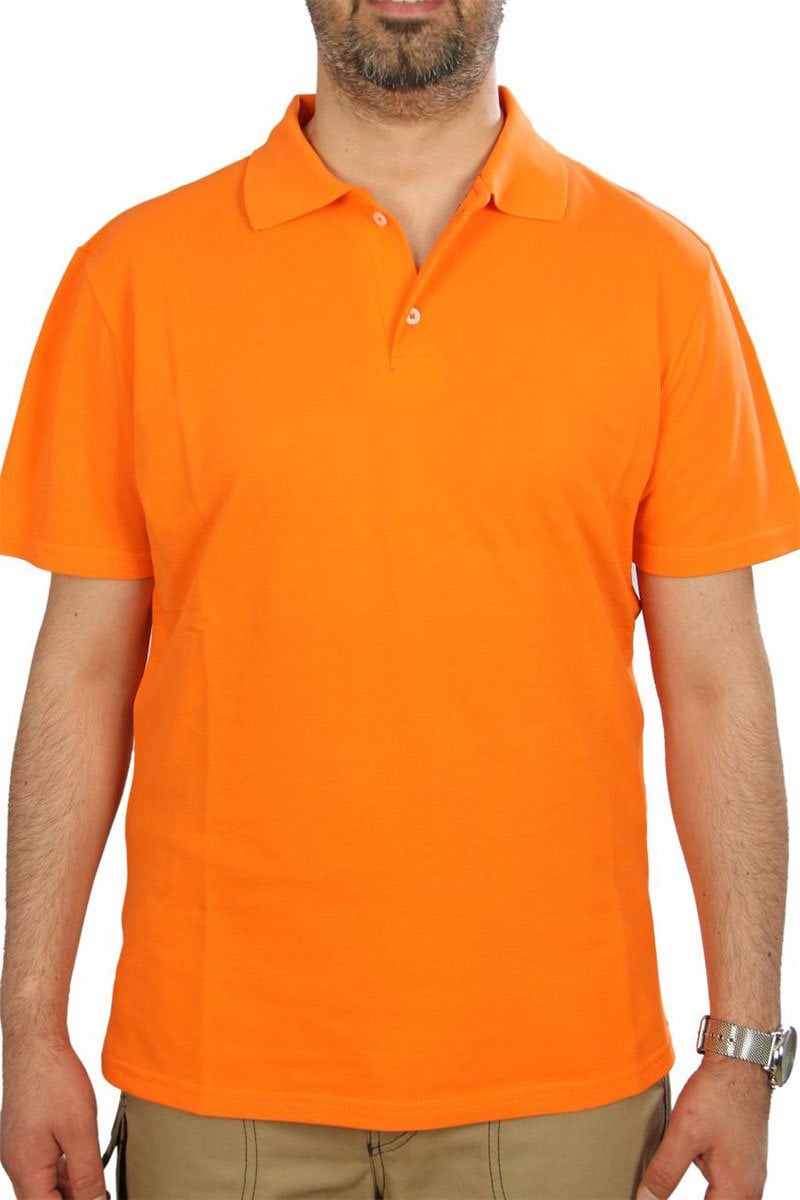 Polo Yaka Tişört Turuncu (K)