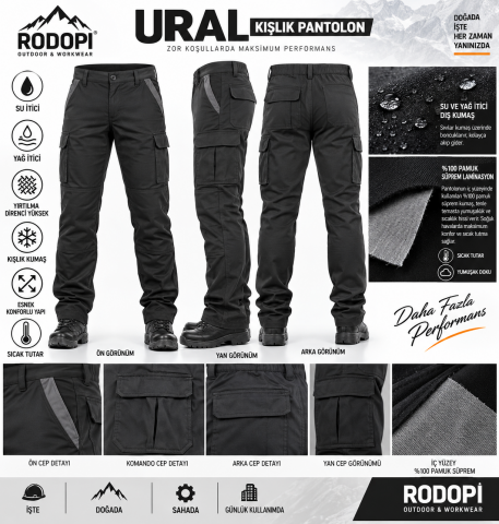 Rodopi Ural Winter Pro – Kışlık İş Pantolonu