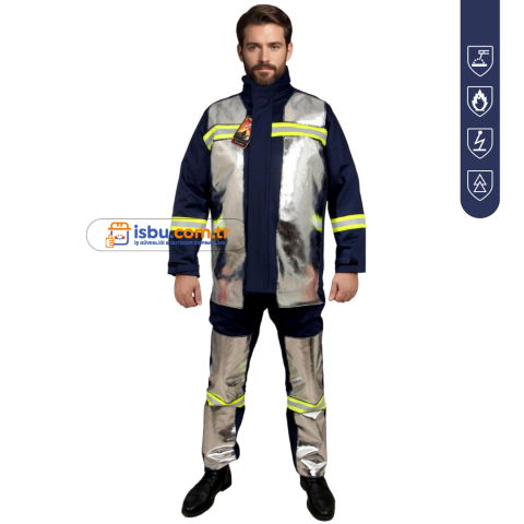 Alüminize Dökümcü Kıyafeti Pro-Wear Fıreshıeld  Ceket Pantolon Takım