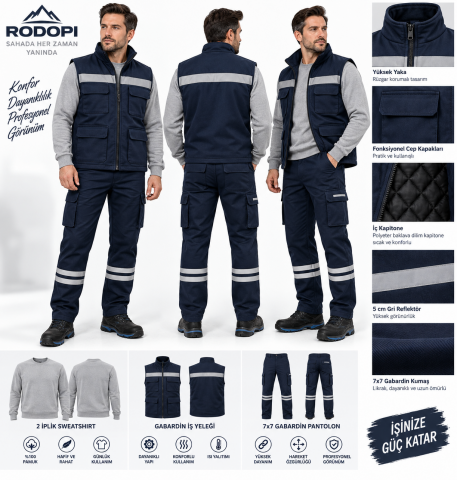 Rodopi WinterPro 3’lü Kışlık İş Takımı