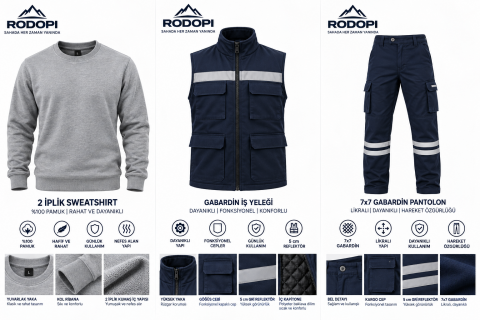 Rodopi WinterPro 3’lü Kışlık İş Takımı