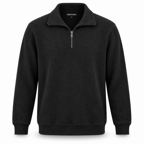 Rodopi Stones Yarım Fermuarlı Selanik Sweatshirt
