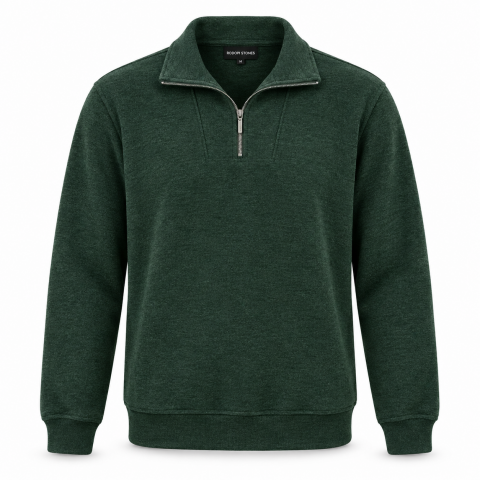Rodopi Stones Yarım Fermuarlı Selanik Sweatshirt