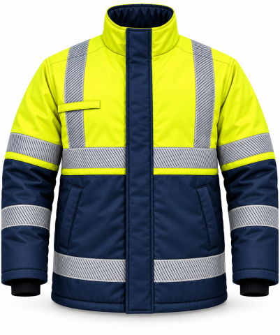 RODOPI  Hi-Vis Reflektörlü Kapitoneli  oxford Kışlık İş Montu