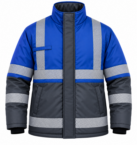 RODOPI  Hi-Vis Reflektörlü Kapitoneli  oxford Kışlık İş Montu
