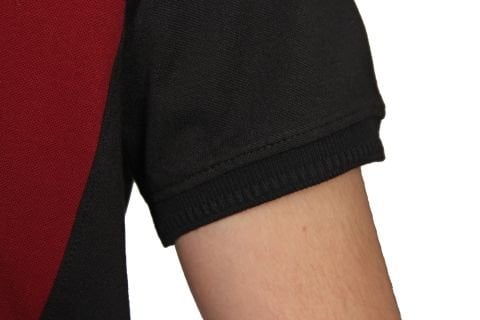 Lacost Polo Yaka Tişört Kırmızı Siyah Medium
