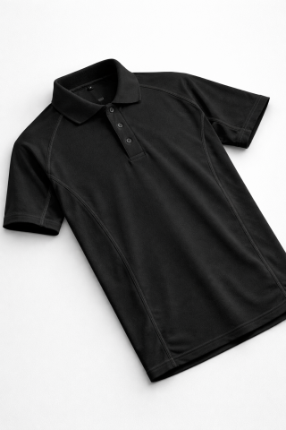 Lacost Polo Yaka Tişört Siyah