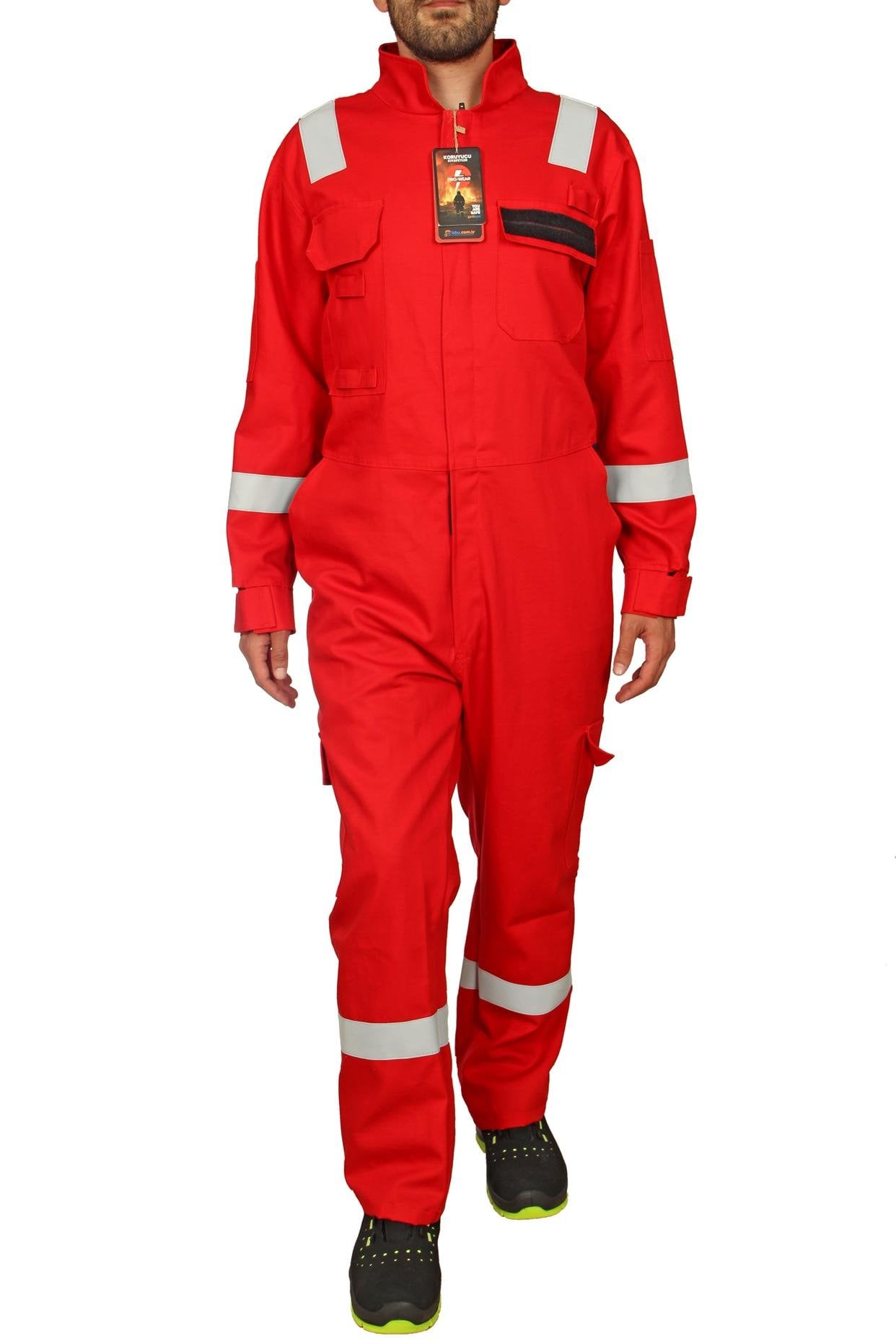Pro Wear X Kırmızı Alev Almaz Gemici Tulumu