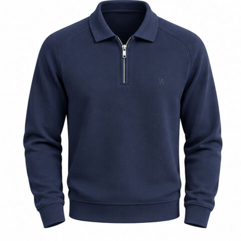 Rodopi Verona Lacoste Pamuklu Yarım Fermuarlı Polo Sweatshirt