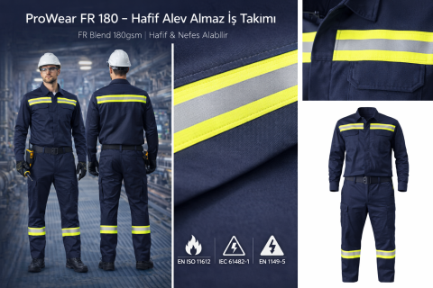 Alev Almaz Gömlek Pantolon Takım -Pro-Wear