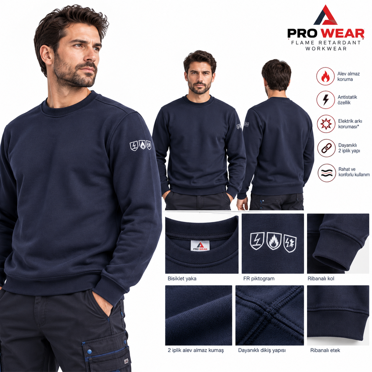 Pro Wear Alev almaz Sweatshirt