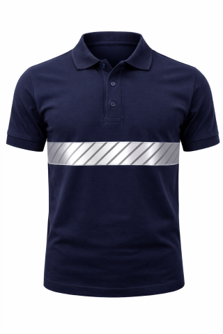 Lacost Polo Yaka Transfer Reflektörlü İş Tişörtü