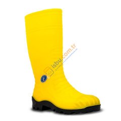 Pvc Çelik Burunlu Emniyet Çizmesi (S4) Sarı - 42