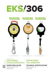 Eks 306 K Geri Sarımlı Düşüş Durdurucu 6 Metre