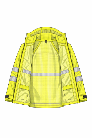 Alev Almaz Antistatik Yağmurluk