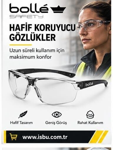 Bollé Safety hafif koruyucu gözlükler